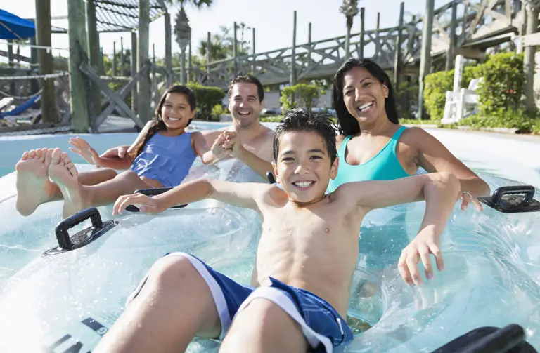 Summit-Financial-of-South-Carolina-family-at-swim-park Finance company